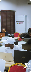 Coding on laptop